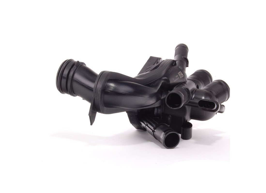 กระโหลกวาล์วน้ำ / เทอร์โมสตัท / Thermostat housing with thermostat MINI COOPER R55, R56, R57, R58, R59, R60, R61 Engine N18 (11537647751) แท้