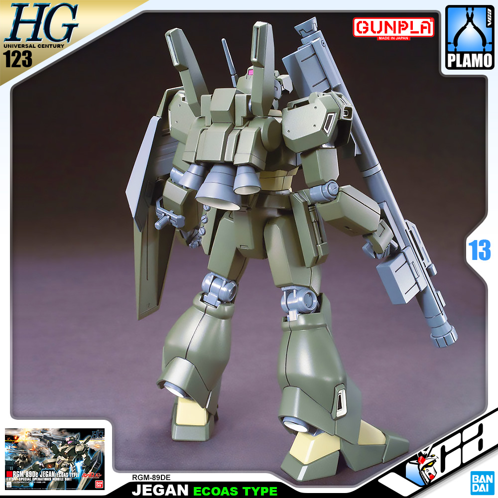 ⭐️ BANDAI GUNPLA HIGH GRADE UNIVERSAL CENTURY HGUC HG 1/144 RGM-89DE JEGAN ECOAS TYPE ประกอบ หุ่นยนต์ โมเดล กันดั้ม กันพลา ของเล่น VCA GUNDAM