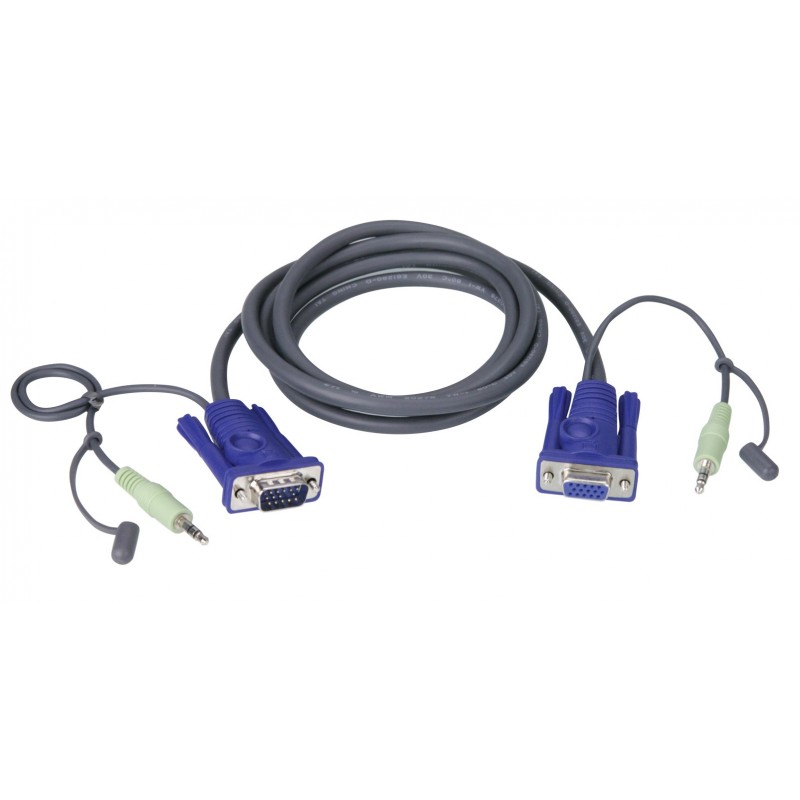 ATEN 2L-2402A VGA Cable with Audio ความยาว 1.8 m