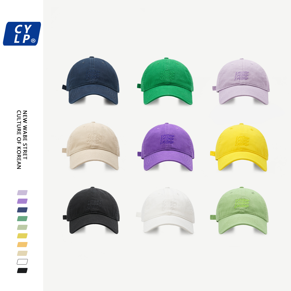 หมวกแก๊ปCasual หมวกแฟชั่น Unisex Trucker Cap หมวกเบสบอลตาข่ายปรับหมวกหมวกแก๊ป