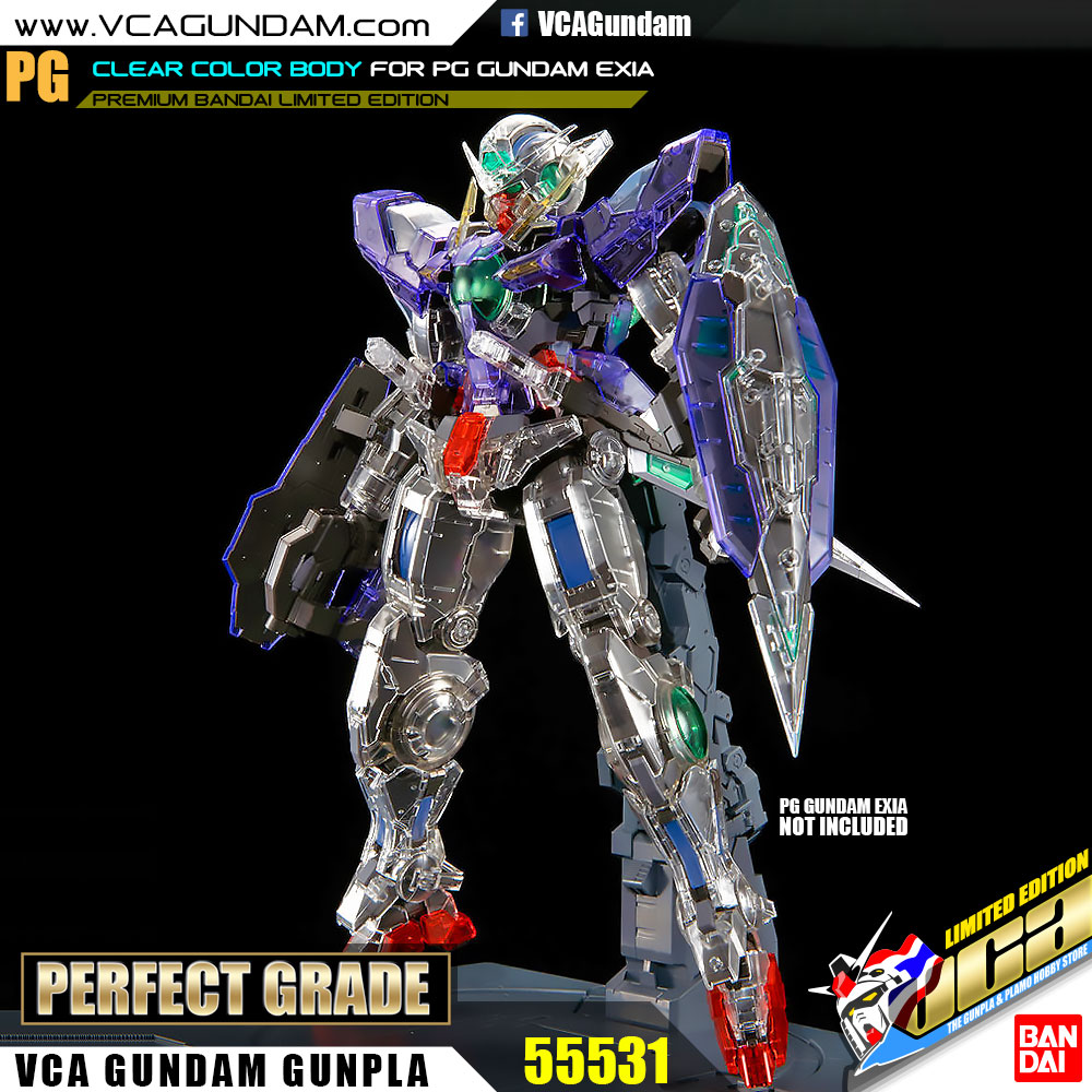 CLEAR COLOR BODY FOR PG GUNDAM EXIA กันดั้ม เอ็กเซีย
