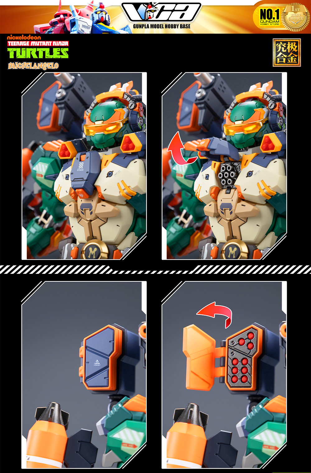 Heat Boys NICKELODEON TEENAGE MUTANT NINJA TURTLES MICHELANGELO MECHA