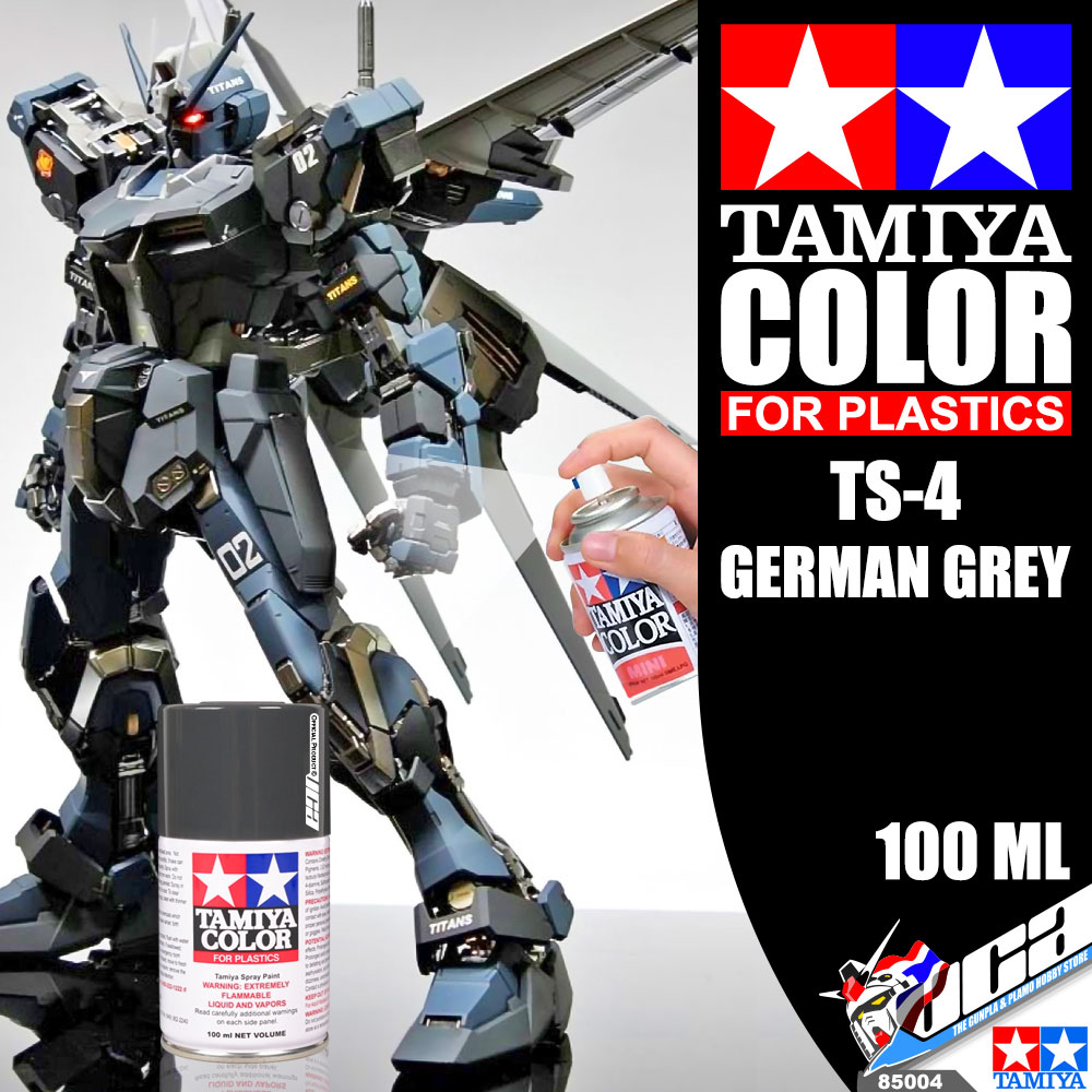 TAMIYA 85004 TS-4 GERMAN GREY COLOR SPRAY PAINT CAN 100ML