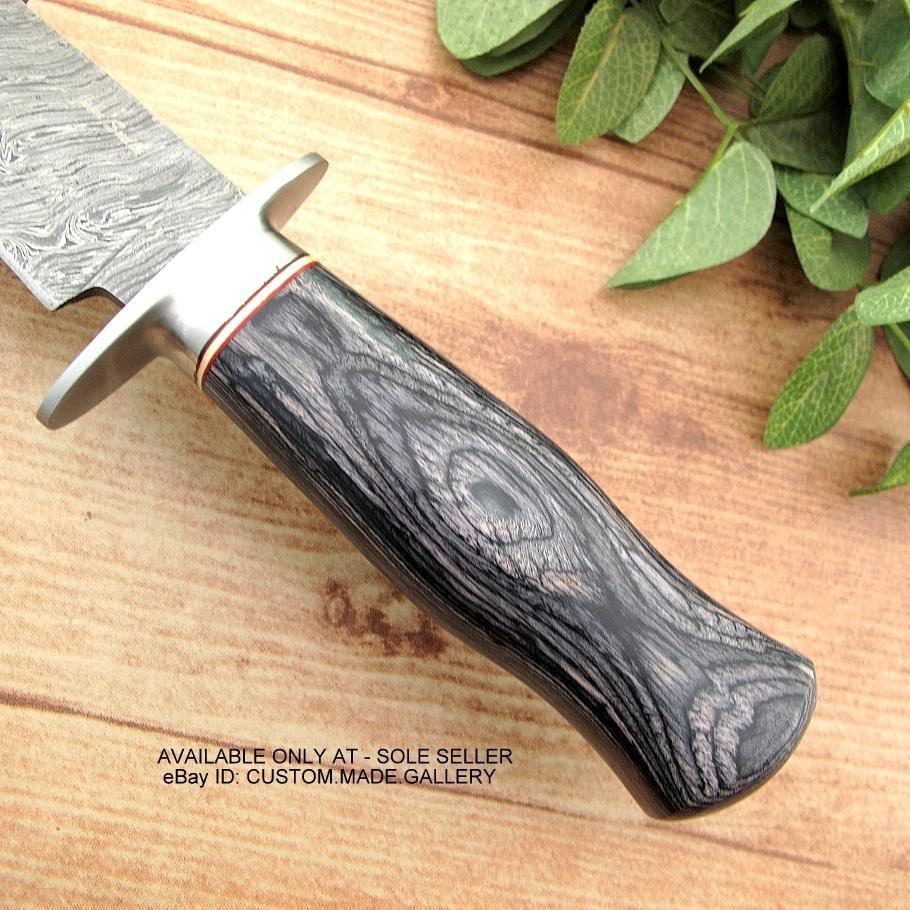 มีดเดินป่าJohn Smith's Custom Handmade Damascus Steel Bowie Knife Hunting Camping Tactical จากประเทศ UK. (C5)