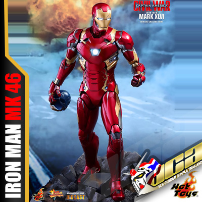 *DISPLAYED* HOT TOYS 1/6 IRON MAN MARK XLVI (DIECAST)