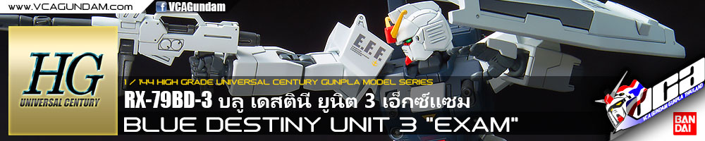 HG BLUE DESTINY UNIT 3 EXAM บลู เดสตินี่ ยูนิต 3 เอ็กซ์แซม