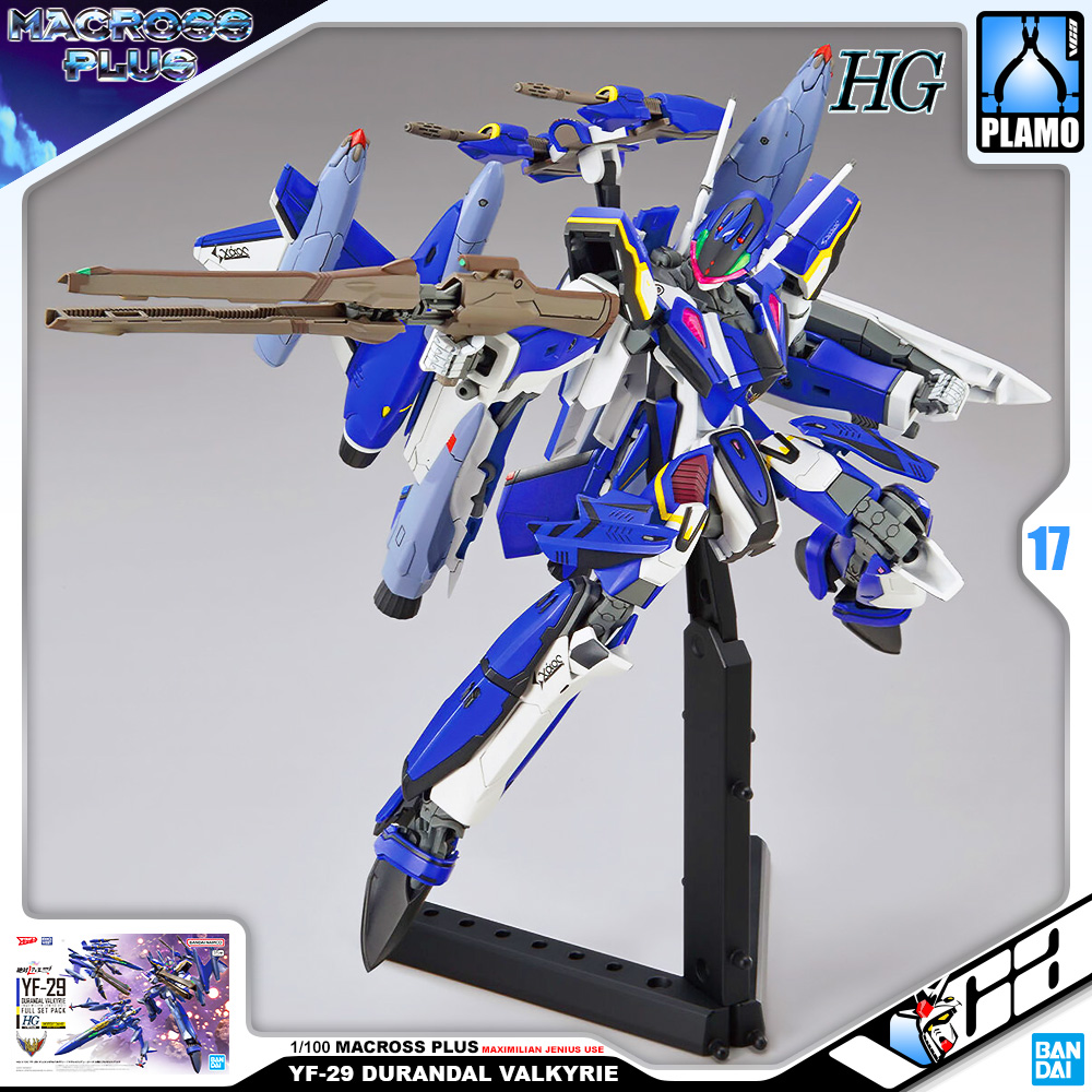Bandai HG YF-29 DURANDAL VALKYRIE (MAXIMILIAN JENIUS USE) FULL SET PACK