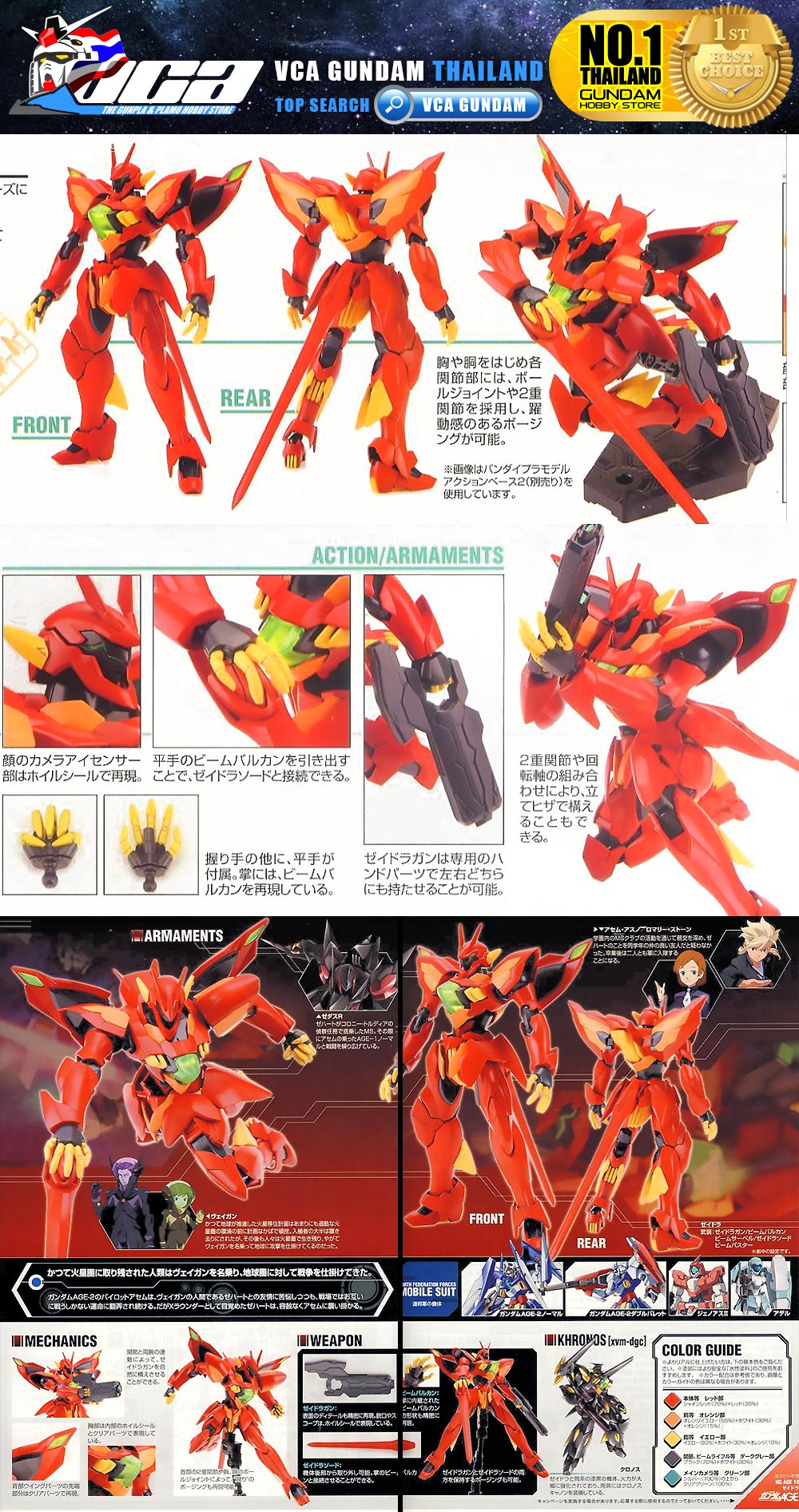 HG XVM-ZGC ZEYDRA ซีย์ดร้า