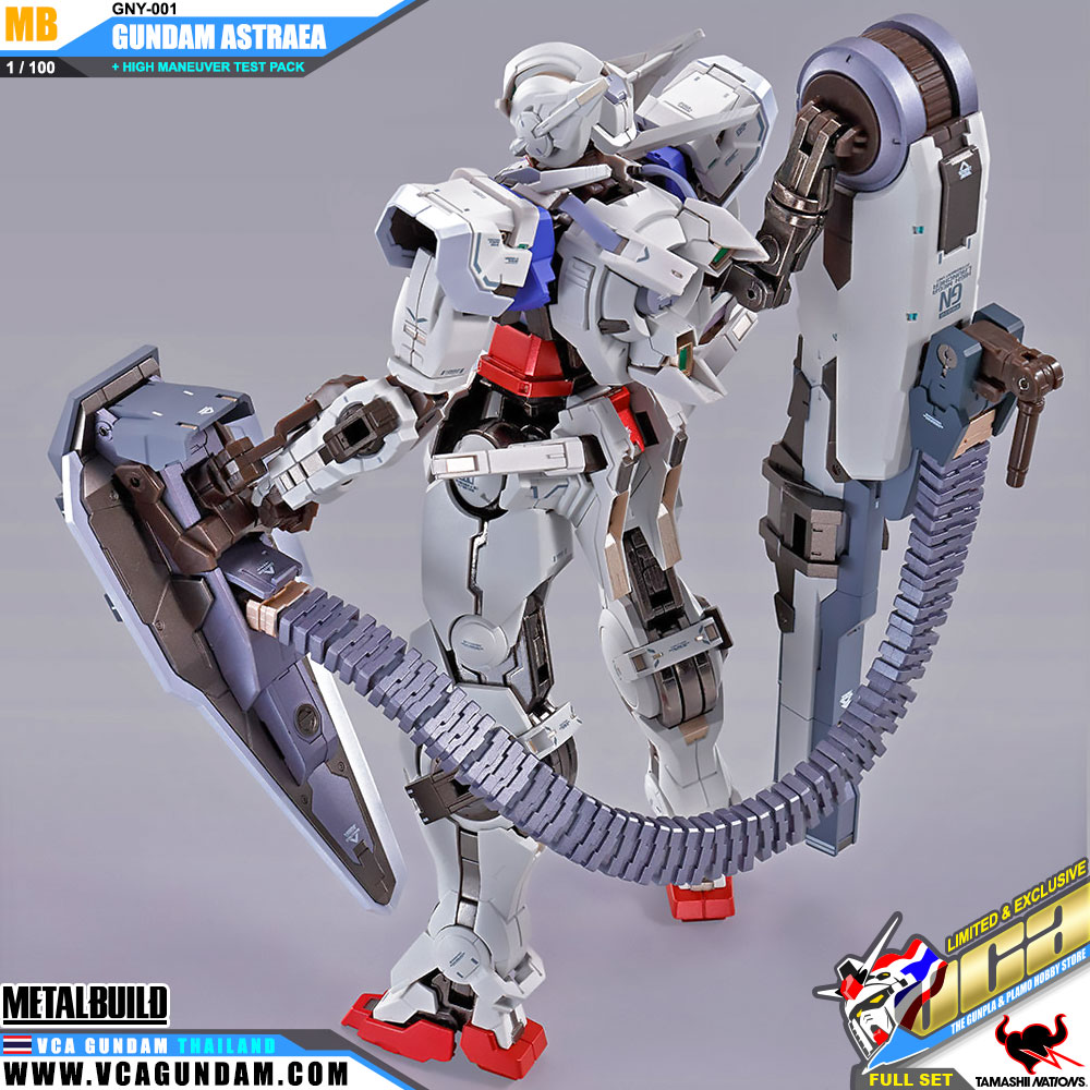 Metal Build GNY-001 GUNDAM ASTRAEA + HIGH MANEUVER TEST PACK FULL SET