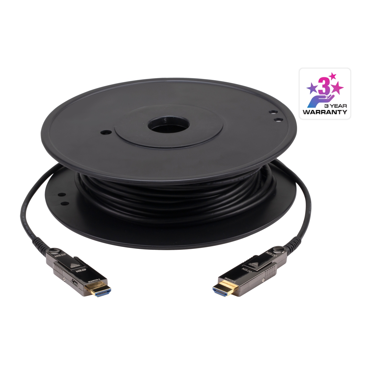 ATEN : VE7835A True 4K HDMI Active Optical Cable (True 4K@100m) ความยาว 100 เมตร
