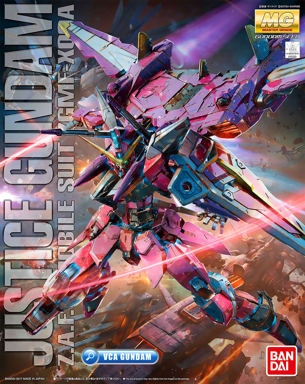 BANDAI GUNPLA MASTER GRADE MG 1/100 JUSTICE GUNDAM โมเดล กันดั้ม กันพลา VCA GUNDAM
