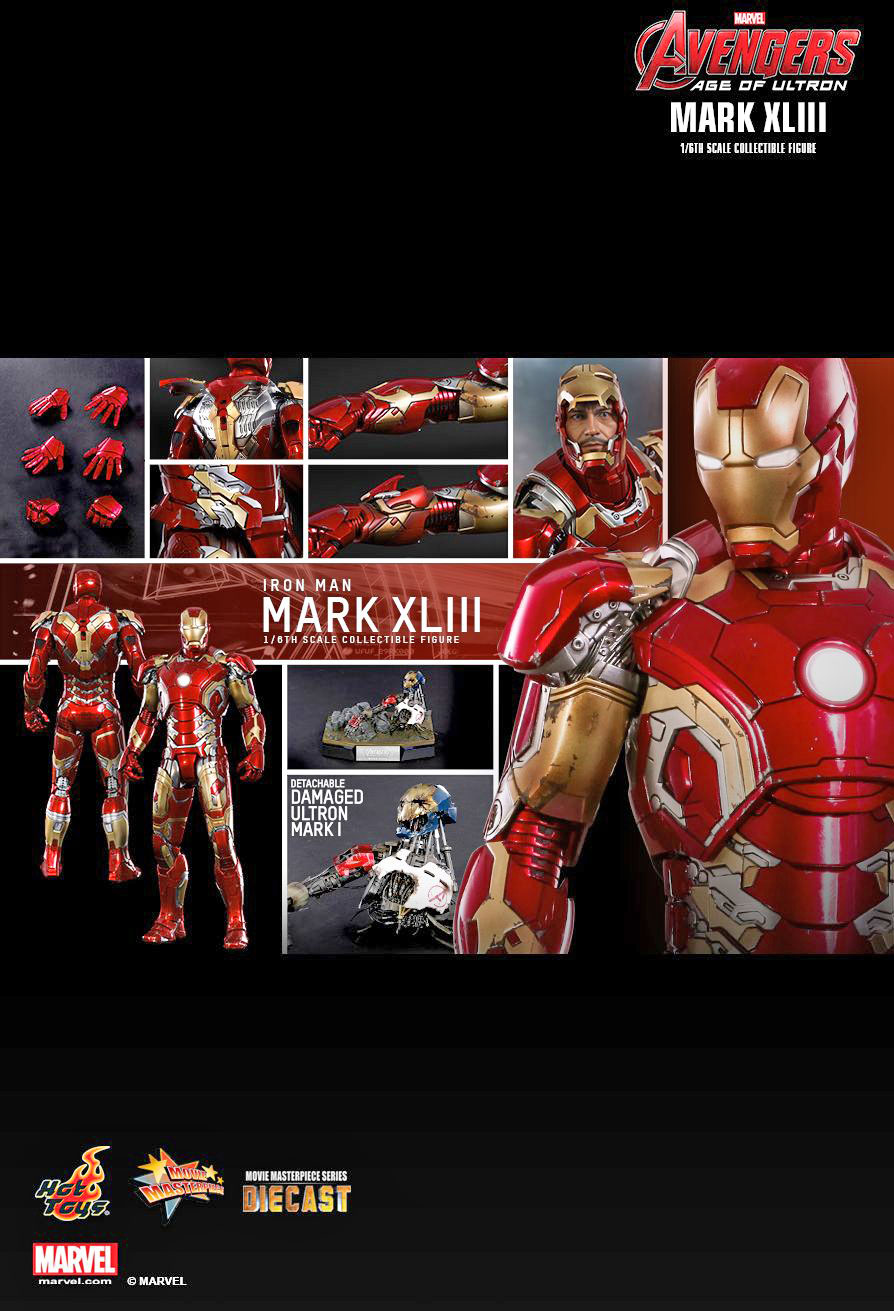 HOT TOYS 1/6 IRON MAN MARK XLIII (DIECAST) เหล็กหล่อ ไอรอนแมน Mark 43