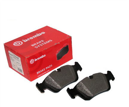 ผ้าเบรคหลัง MINI COOPER R55,R56,R57 ยี่ห้อ BREMBO /เกรด Semi-metallic (หลังแดง)