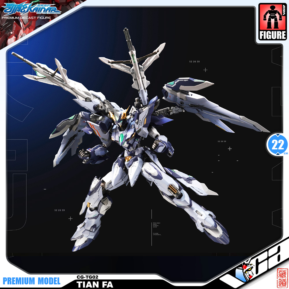 Zen of Collectible 藏道模型 Premium Diecast Action Collectibles 1/100 CD-TG-02 Tian Fa Metal Build Structure Action Figure Toy VCA Gundam Thailand
