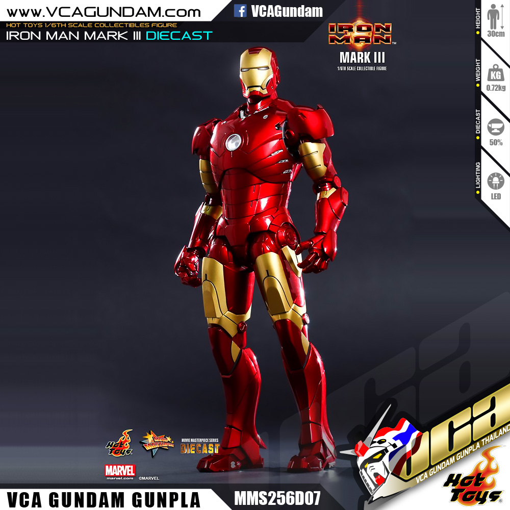 HOT TOYS 1/6 IRON MAN MARK III (DIECAST) ไอรอนแมน Mark 3