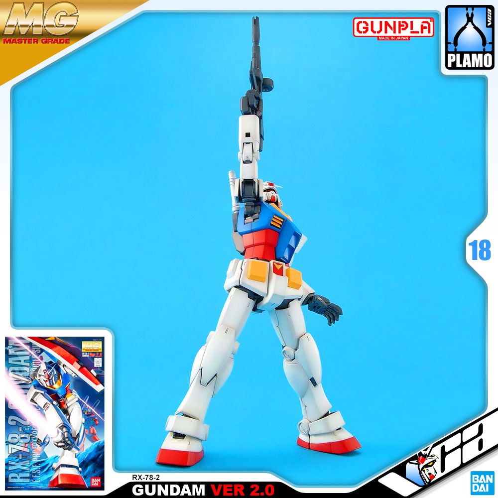 ⭐️ BANDAI GUNPLA MASTER GRADE MG 1/100 RX-78-2 GUNDAM VER 2.0 ประกอบ หุ่นยนต์ โมเดล กันดั้ม กันพลา ของเล่น VCA GUNDAM