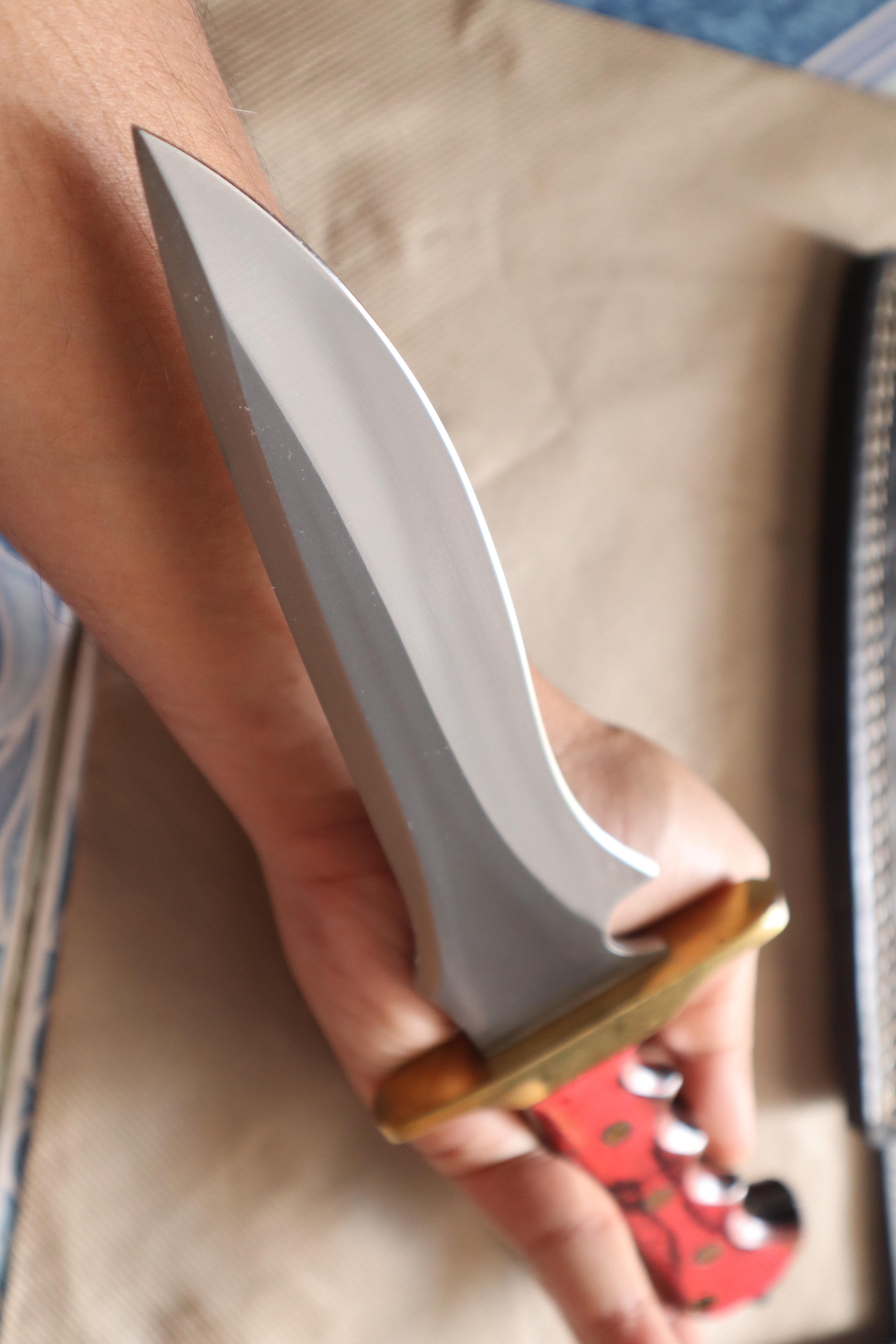 มีดใบตาย เหล็ก 440c ASH (B95)