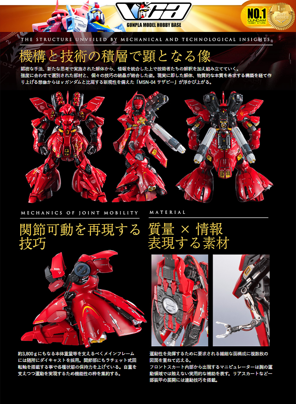 Bandai METAL STRUCTURE MSN-04 SAZABI
