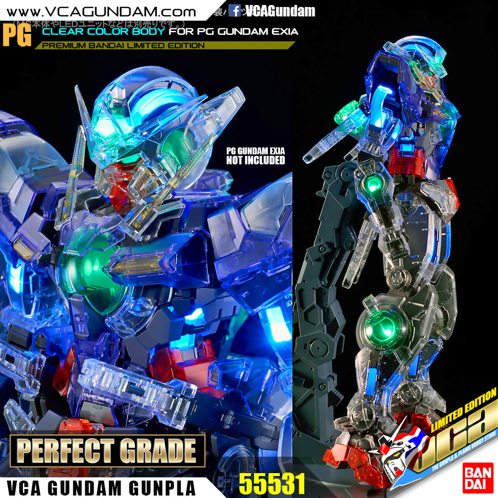 CLEAR COLOR BODY FOR PG GUNDAM EXIA กันดั้ม เอ็กเซีย