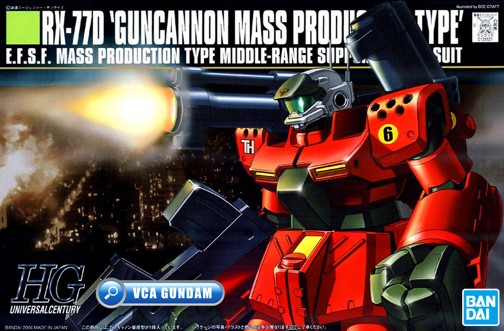 Bandai Gunpla High Grade HG RX-77D Guncannon Mass Production Type กัน แคนน่อน