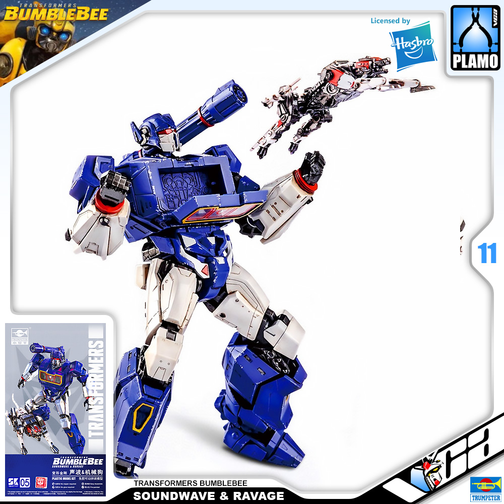 Trumpeter® Transformers Plastic Model Kits Series SOUNDWAVE & RAVAGE TRANSFORMERS BUMBLEBEE