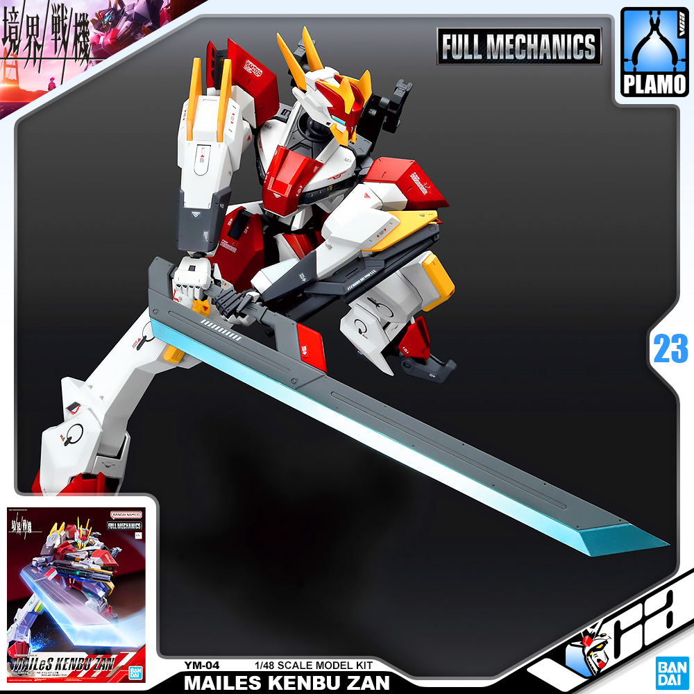 ⭐️ BANDAI KYOUKAI SENKI FULL MECHANICS FM 1/48 MAILES KENBU ZAN ประกอบ โมเดล ของเล่น VCA GUNDAM