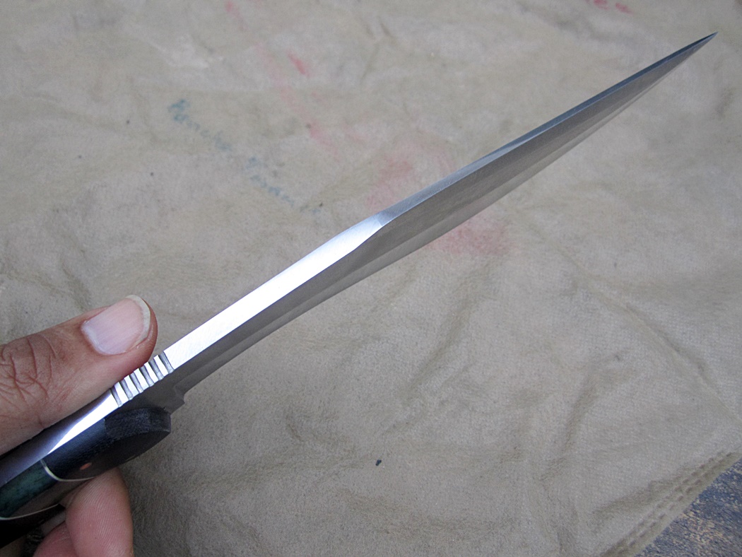 CFK USA Custom Handmade D2 LARGE Bone-Micarta Bolo-Parang Sub-Hilt Camp Knife C