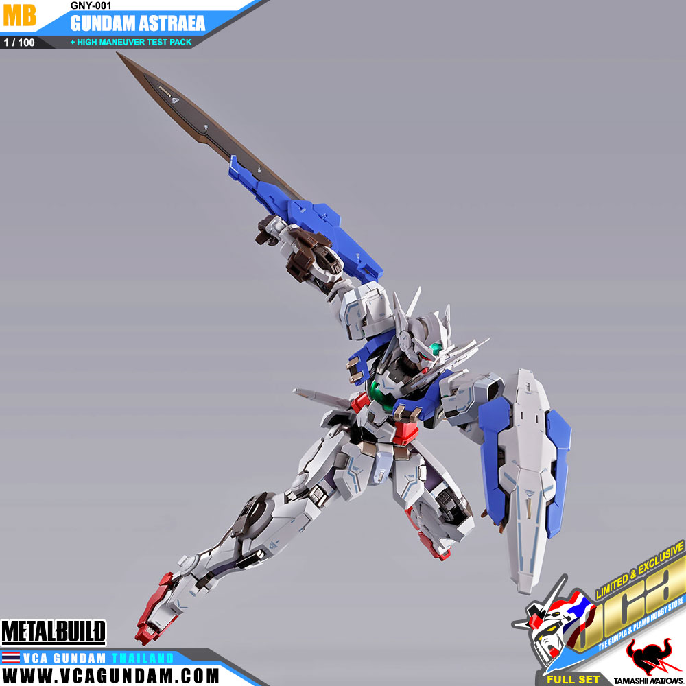 Metal Build GNY-001 GUNDAM ASTRAEA + HIGH MANEUVER TEST PACK FULL SET