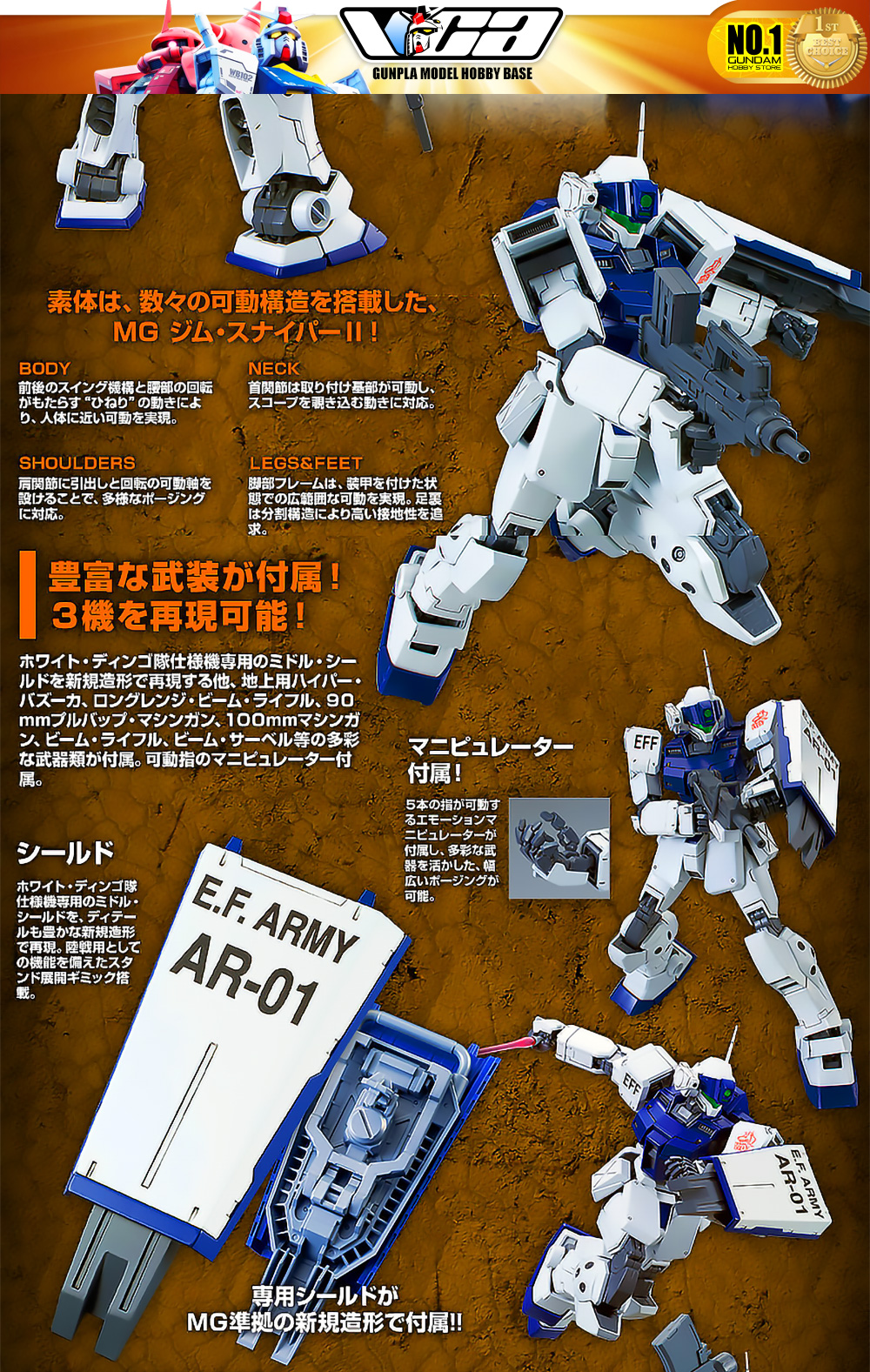 MG RGM-79SP GM SNIPER II WHITE DINGO TEAM CUSTOM