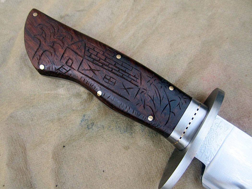 D2 Custom Handmade Bowie Knife Hunting Survival Tactical Camping 17''