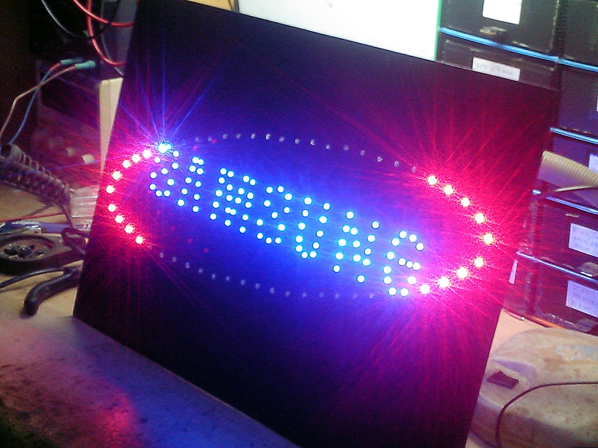 ป้ายไฟ LED - โลโก้ซัมซุง - วิ่งรอบ 4 จังหวะ / ใช้ไฟ AC220 V.