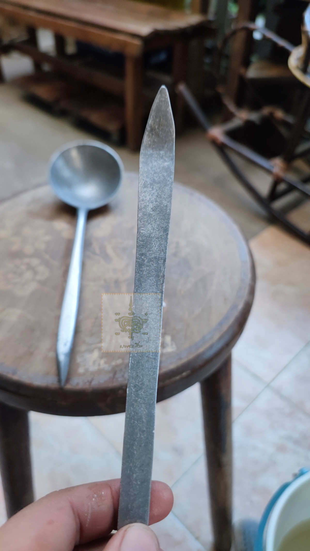 กระบวยงานอลูมิเนียมเก่า 3 อัน