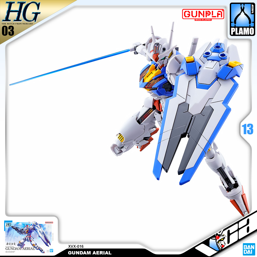 ⭐️ BANDAI GUNPLA HIGH GRADE THE WITCH FROM MERCURY HGTWFM HG 1/144 GUNDAM AERIAL ประกอบ หุ่นยนต์ โมเดล กันดั้ม กันพลา ของเล่น VCA GUNDAM