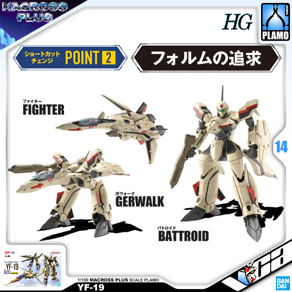 Bandai Macross Plus HG YF-19
