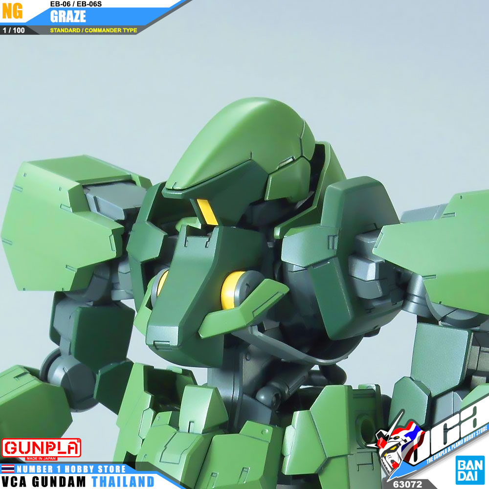 BANDAI GUNPLA 1/100 GRAZE STANDARD COMMANDER TYPE โมเดล กันดั้ม กันพลา VCA GUNDAM