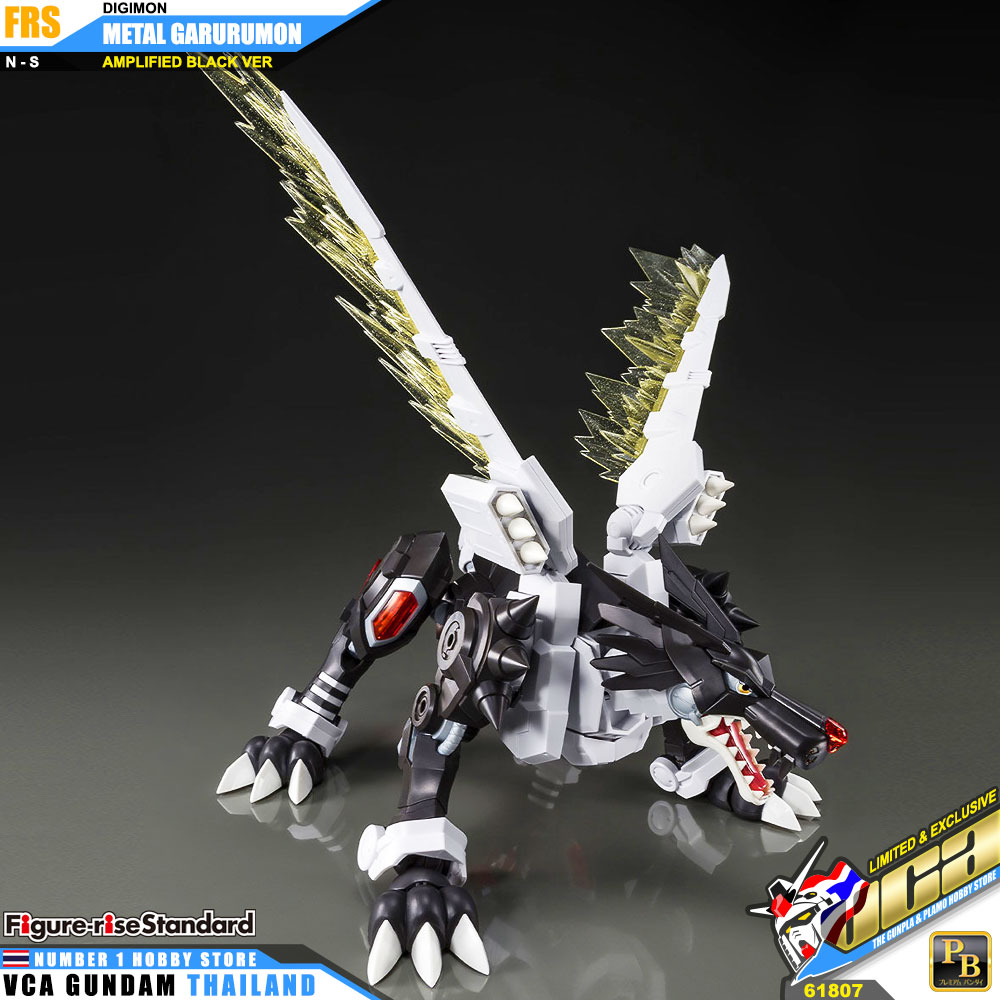 BANDAI FIGURE-RISE STANDARD METAL GARURUMON AMPLIFIED BLACK VER FIGURE RISE ดิจิมอน แอดเวนเจอร์ โมเดล VCA GUNDAM