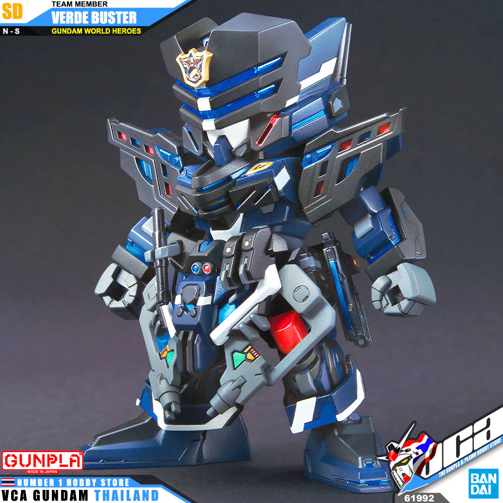BANDAI GUNPLA SD GUNDAM WORLD HEROES SDW VERDE BUSTER TEAM MEMBER โมเดล กันดั้ม กันพลา VCA GUNDAM