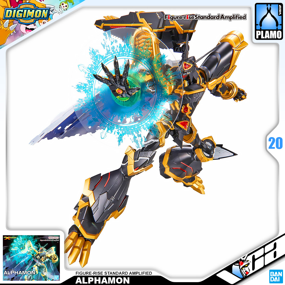 ⭐️ BANDAI FIGURE-RISE STANDARD AMPLIFIED ALPHAMON FIGURE RISE ดิจิมอน แอดเวนเจอร์ ประกอบ โมเดล ของเล่น VCA GUNDAM