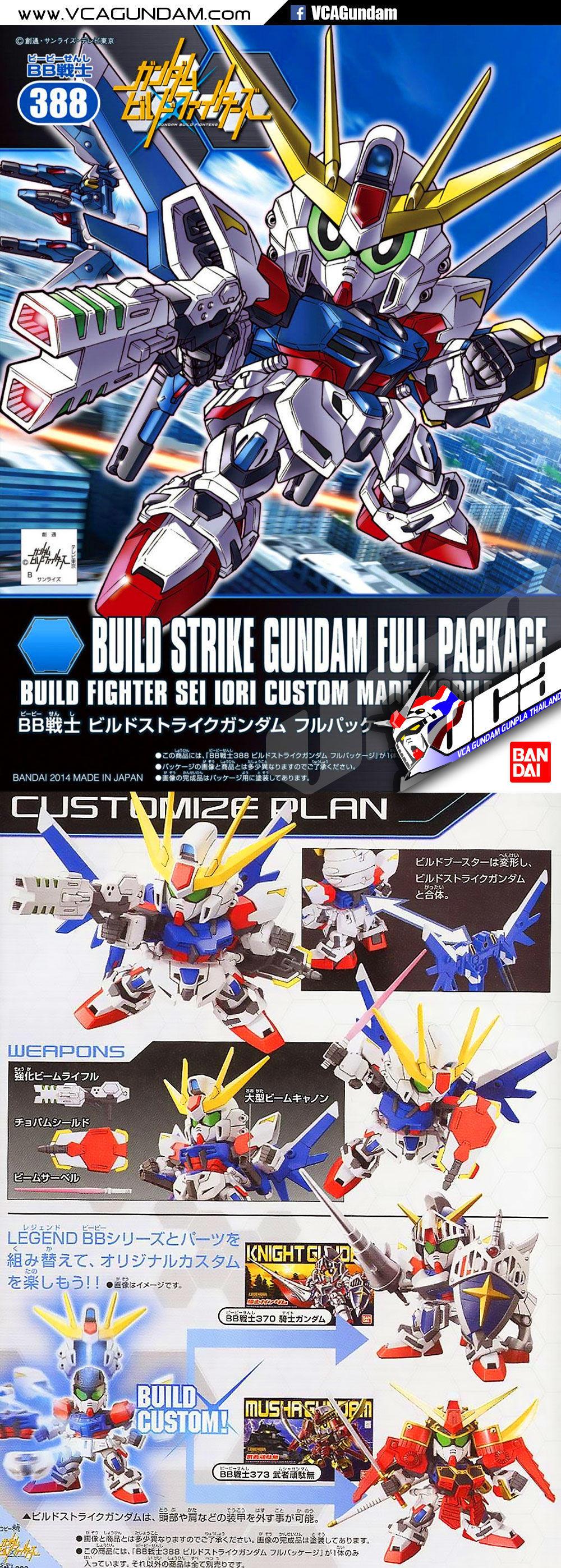 SD BB388 BUILD STRIKE GUNDAM FULL PACKAGE บิวด์ สไตรค์ กันดั้ม ฟูล แพ็กเกจ