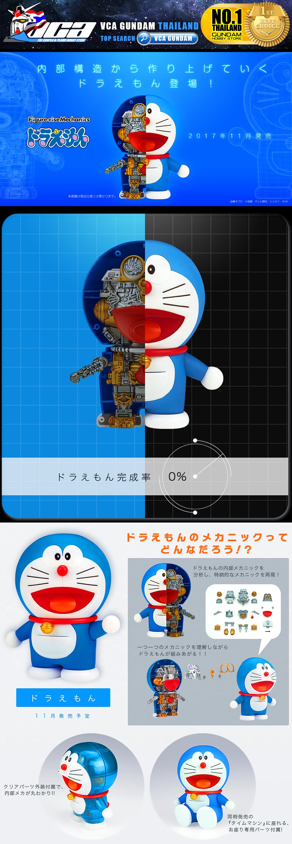 Bandai Figure Rise Mechanics DORAEMON โดราเอมอน