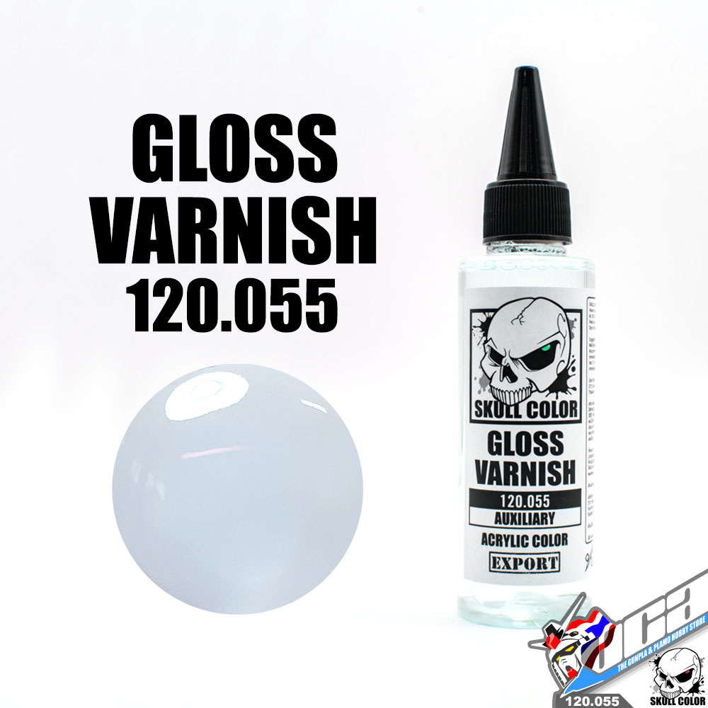 SKULL COLOR 120.055 GLOSS VANISH ACRYLIC 60ML (AUXILIARY) สีอะครีลิกสำหรับพลาสติก โมเดล