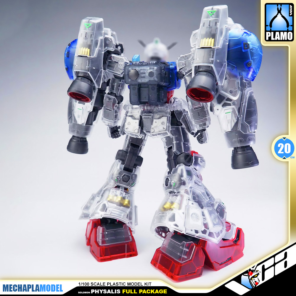 Solomon 所罗门模玩 RX-78GP02A Gundam Physalis MLRS Mechanical Clear Full Package Master Grade MG Action Figure Model Toy Kit VCA Thailand