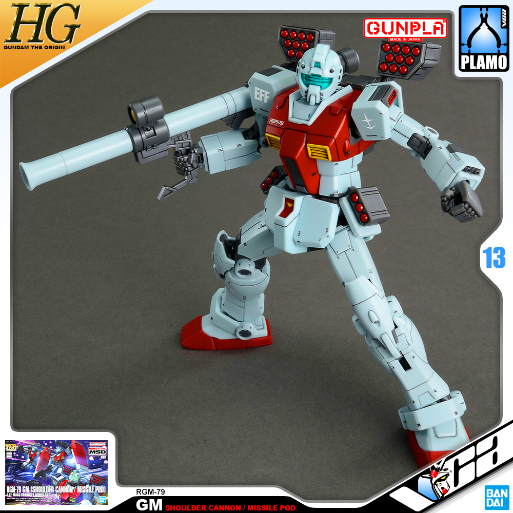Bandai High Grade HG RGM-79 GM (SHOULDER CANNON / MISSILE POD)