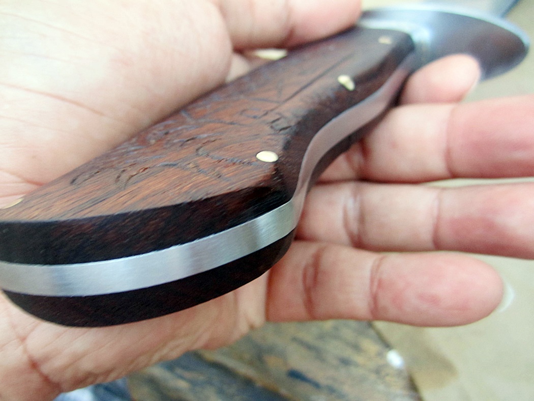 D2 Custom Handmade Bowie Knife Hunting Survival Tactical Camping 17''