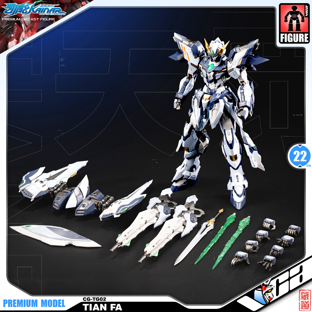 Zen of Collectible 藏道模型 Premium Diecast Action Collectibles 1/100 CD-TG-02 Tian Fa Metal Build Structure Action Figure Toy VCA Gundam Thailand