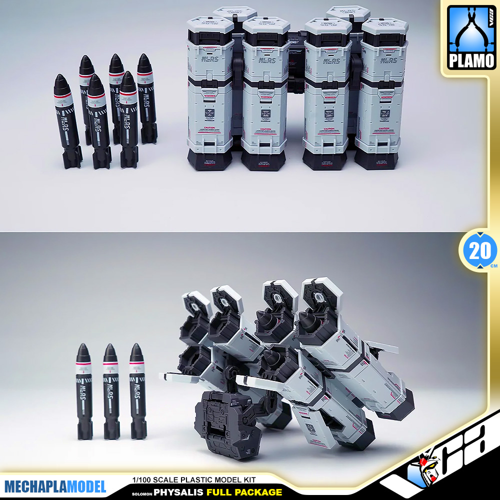 Solomon 所罗门模玩 RX-78GP02A Gundam Physalis MLRS Mechanical Clear Full Package Master Grade MG Action Figure Model Toy Kit VCA Thailand