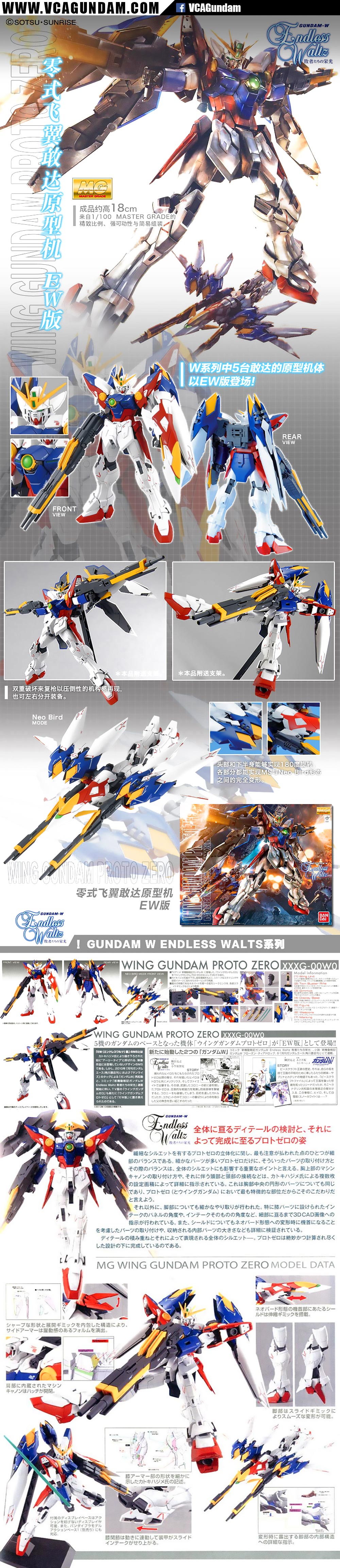 MG WING GUNDAM PROTO ZERO EW วิง กันดั้ม โปรโต ซีโร่