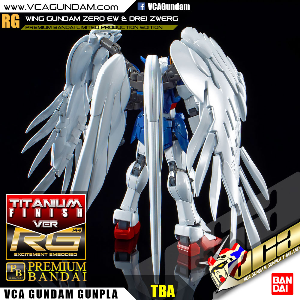 RG WING GUNDAM ZERO EW & DREI ZWERG (TITANIUM FINISH) วิง กันดั้ม ซีโร่