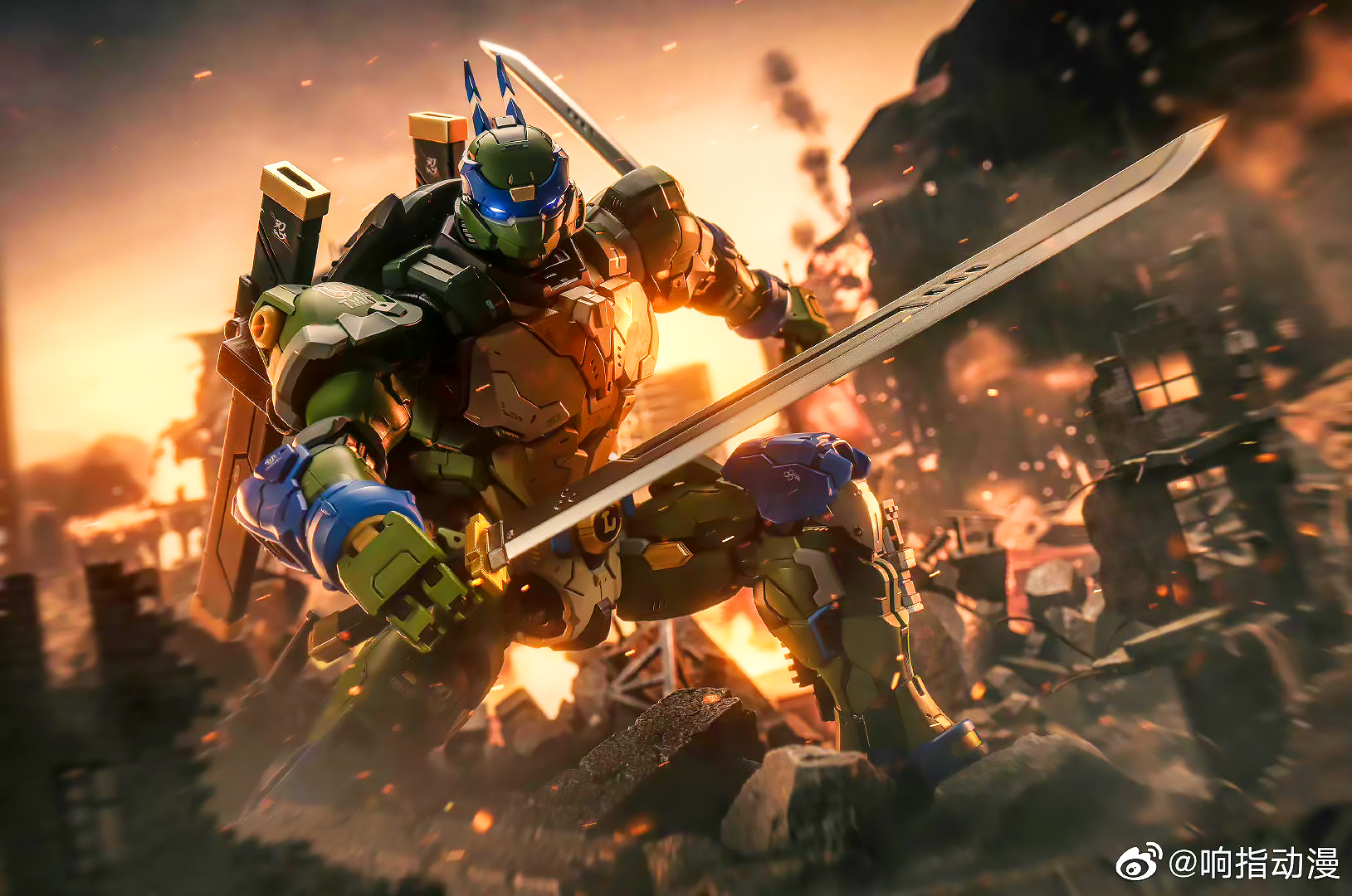 HEAT BOYS X SNAP DESIGN TMNT LEONARDO MECHA