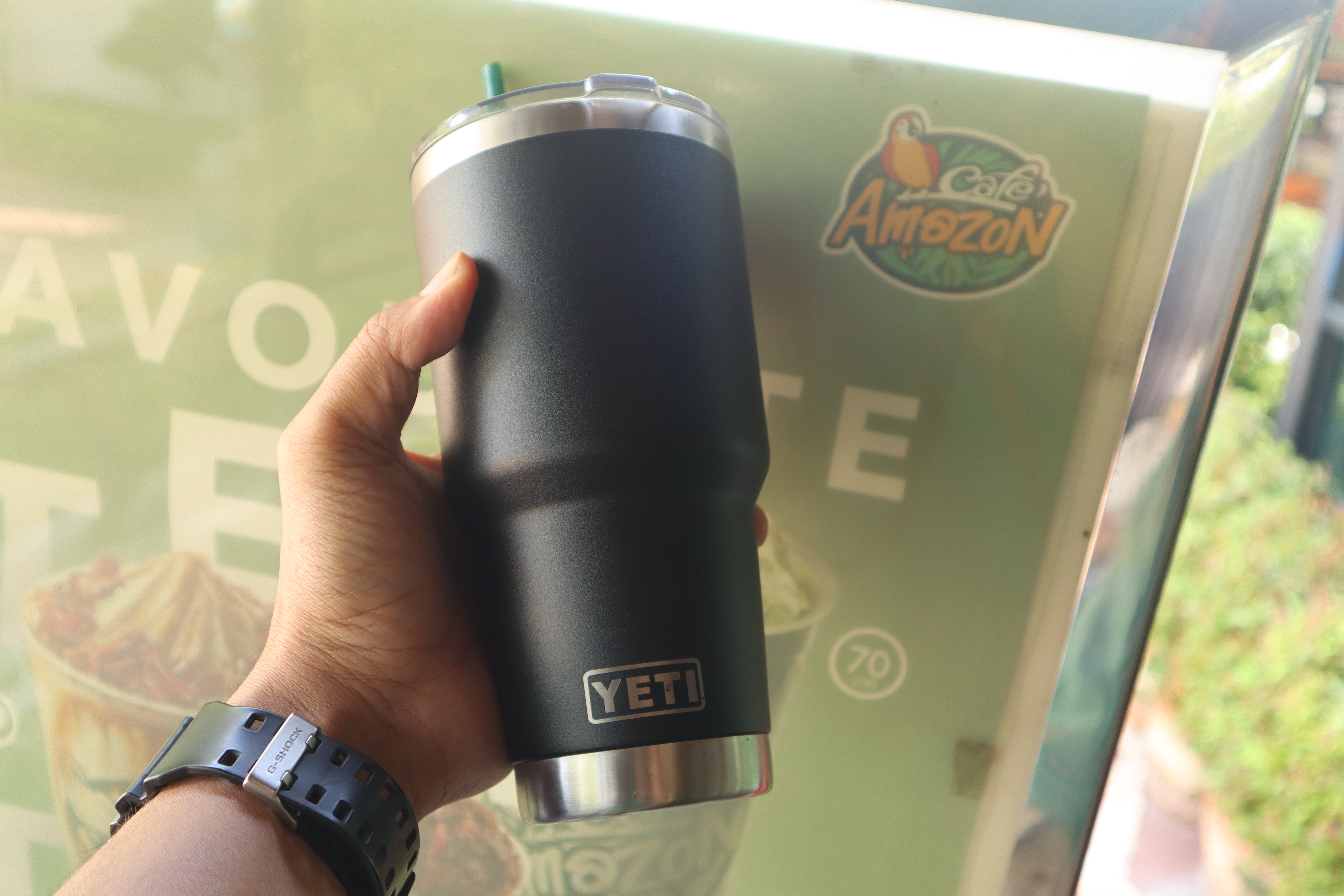 แก้วYETI ของแท้ Rambler 30 oz Stainless Steel Vacuum Insulated Tumbler w/MagSlider Lid